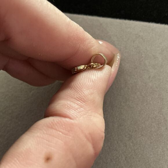 Solid 10k Gold Heart Nugget Pendant~NEW - Picture 7 of 10